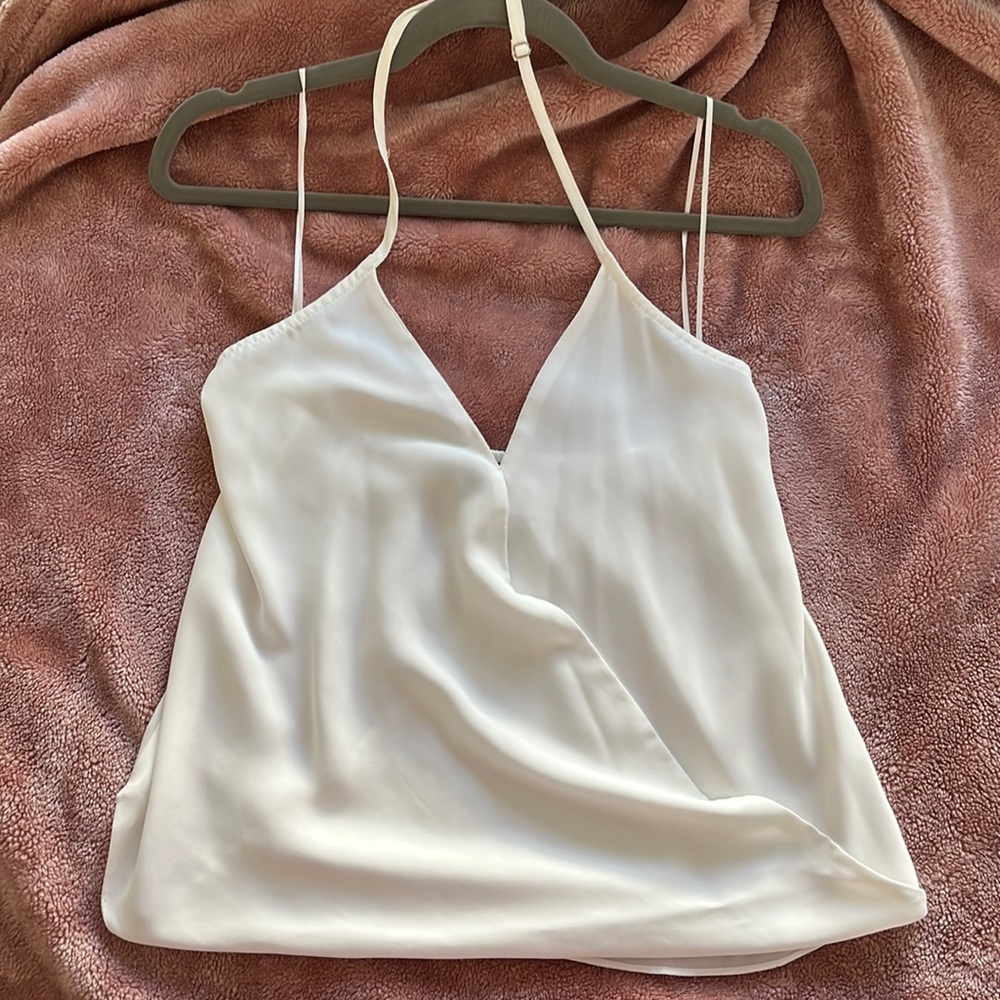 White Halter Going Out Top